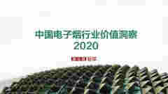 中国电子烟行业价值洞察报告2020
